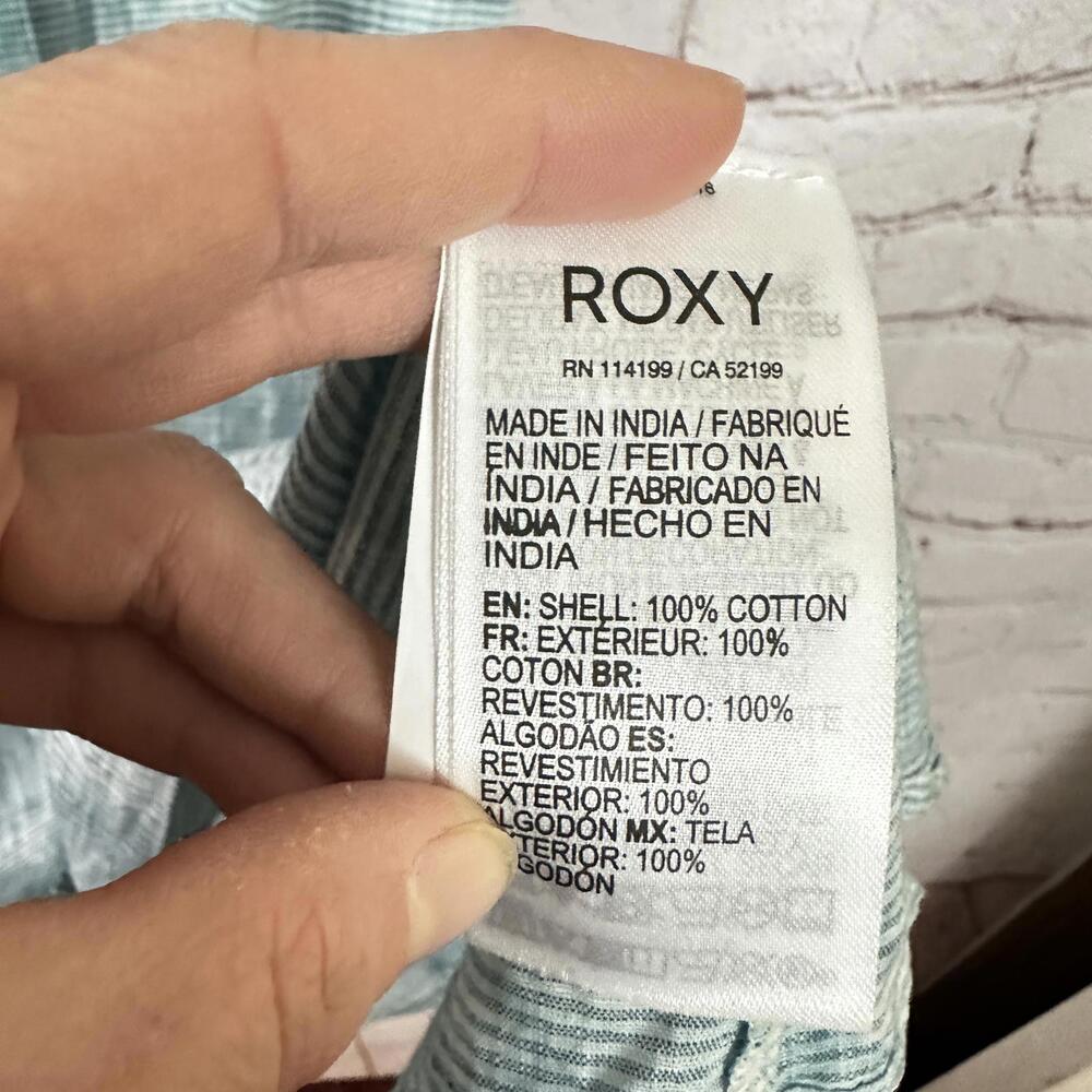 Roxy Women's Button-Down Spaghetti Strap Dress Bl… - image 5